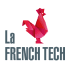 Logo de La French Tech représentant un coq rouge stylisé.