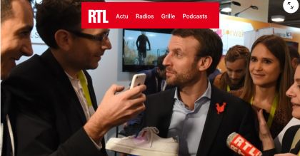 Reportage RTL sur BLUEGRioT lors du CES